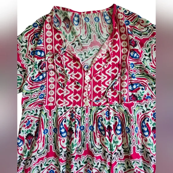 Emory Rose Bohemian Multicolored Patterned Dress - Picture 9 of 9